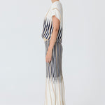 Axil Top in Chalk/Ink/Pebble