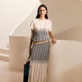 Axil Top in Chalk/Ink/Pebble