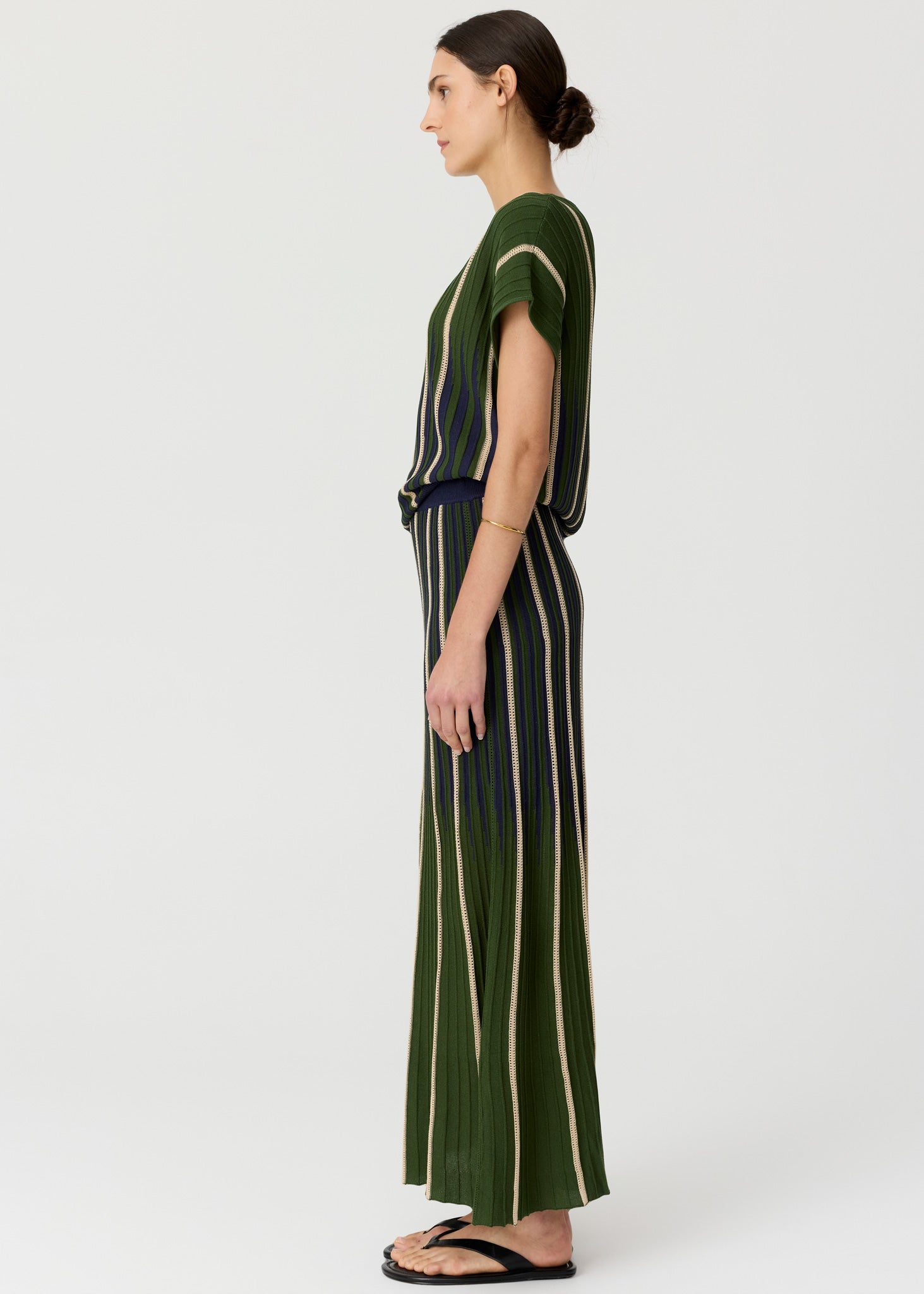 Axil Top in Fern/Ink/Pebble
