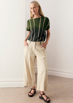 Axil Top in Fern/Ink/Pebble
