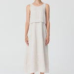 Frankie Double Layer Dress in Natural