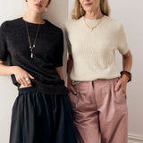 Cedar Lurex Knit Top