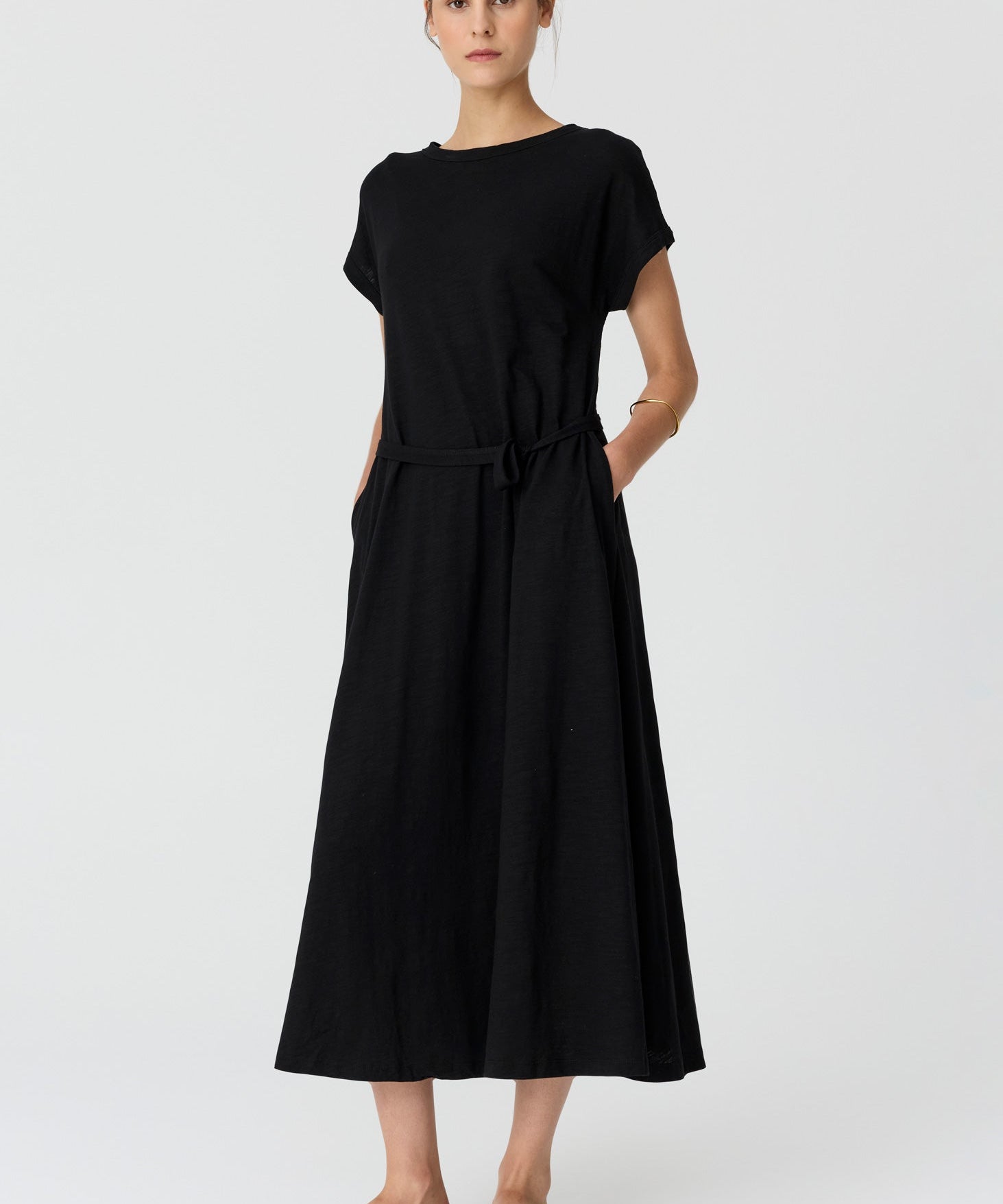 Mast Tee Dress in Black