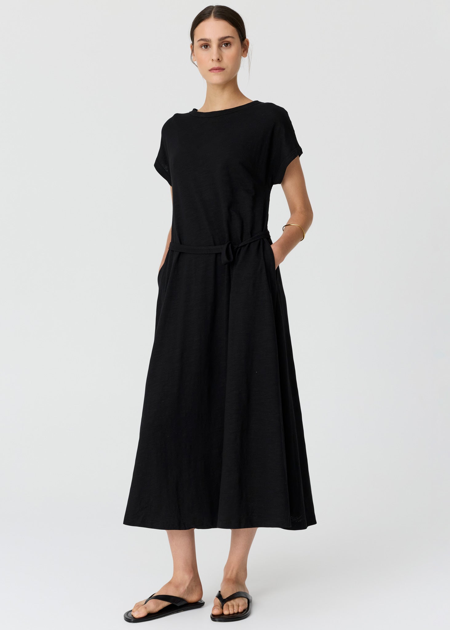 Mast Tee Dress in Black