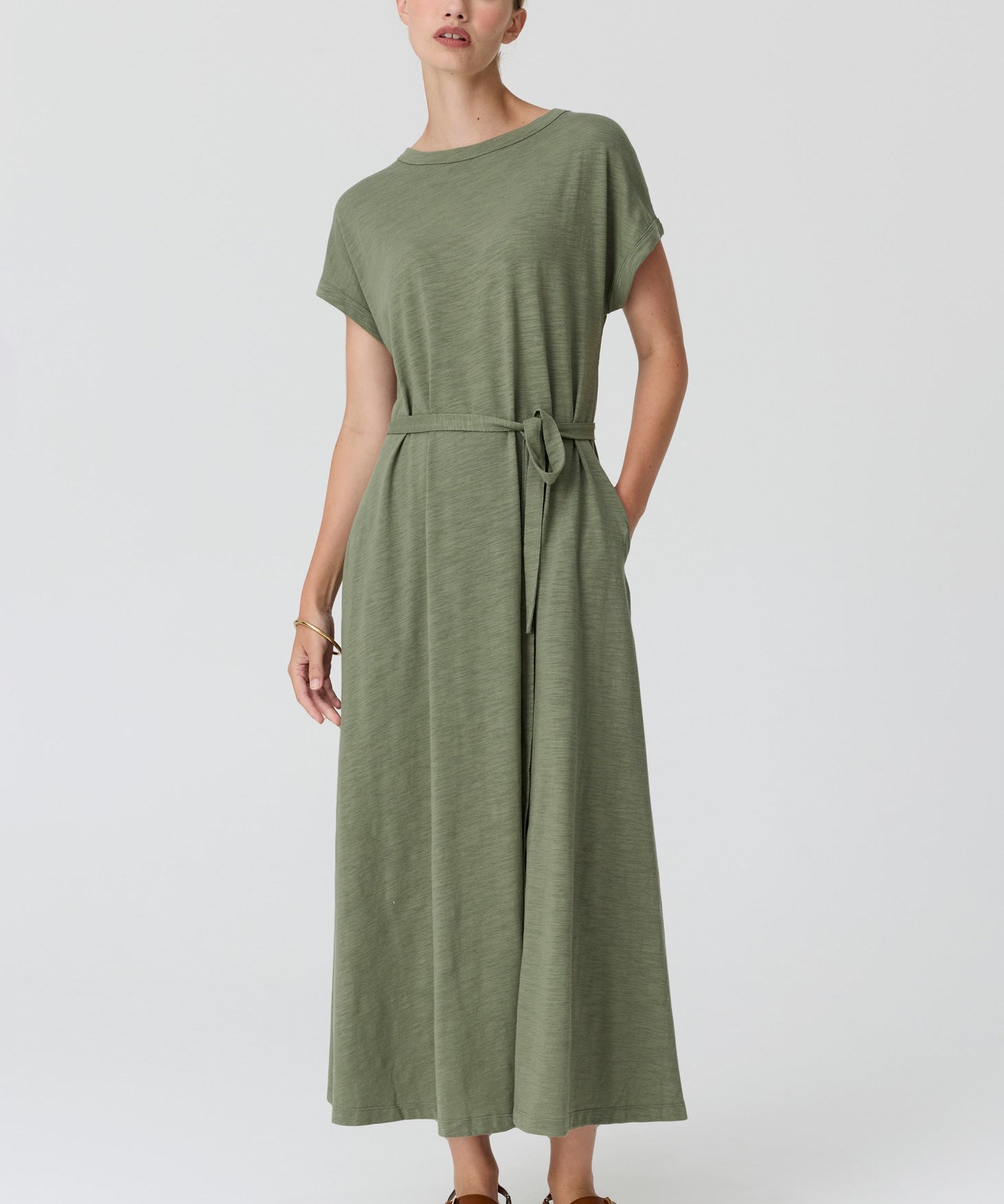 Mast Tee Dress in Fern