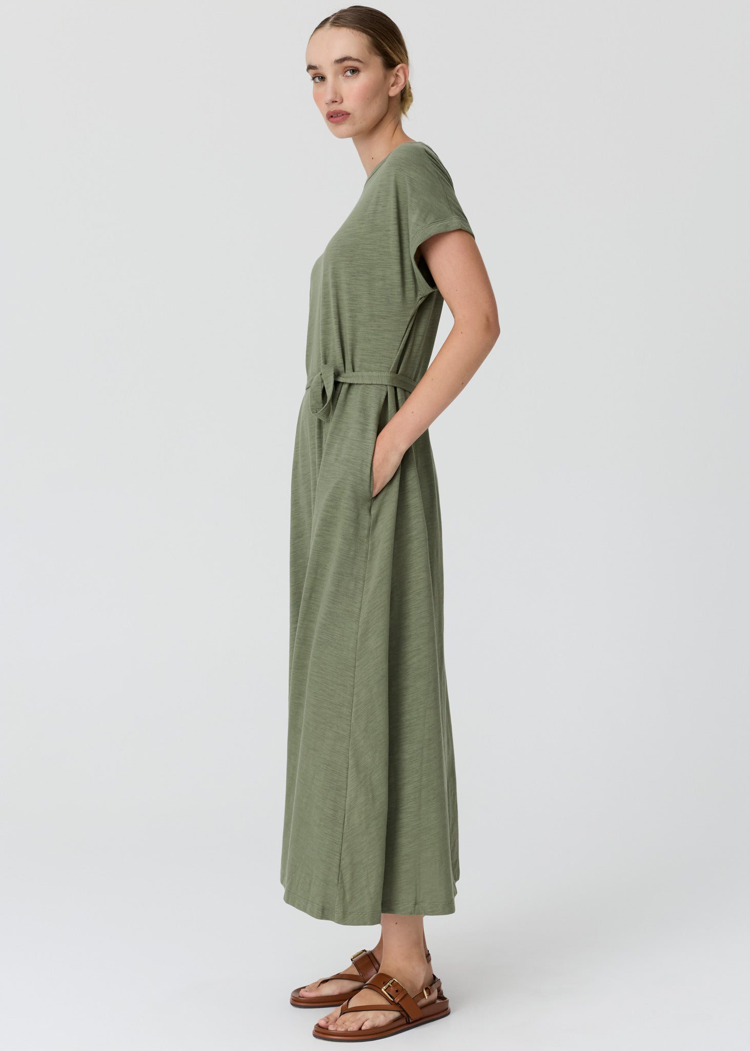 Mast Tee Dress in Fern