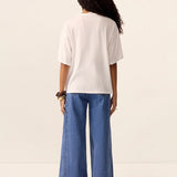 Tulip Tee in Ivory – model view 4