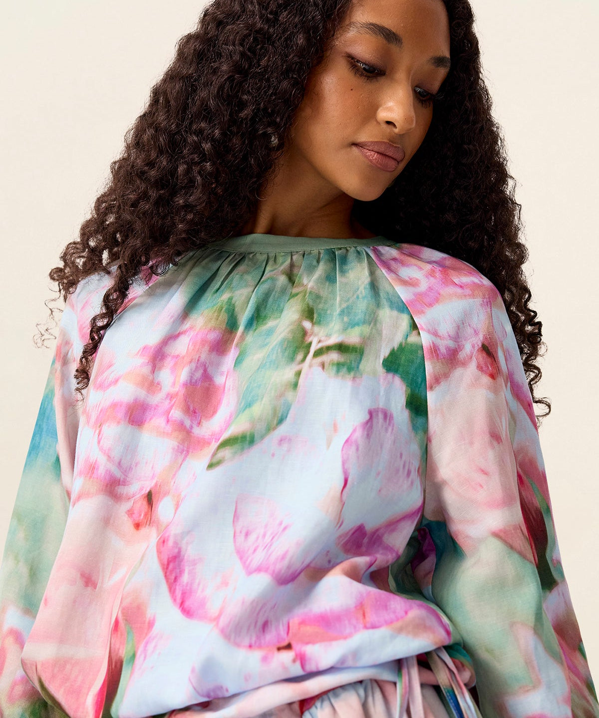 Roses Mini Dress in Print – model view 2