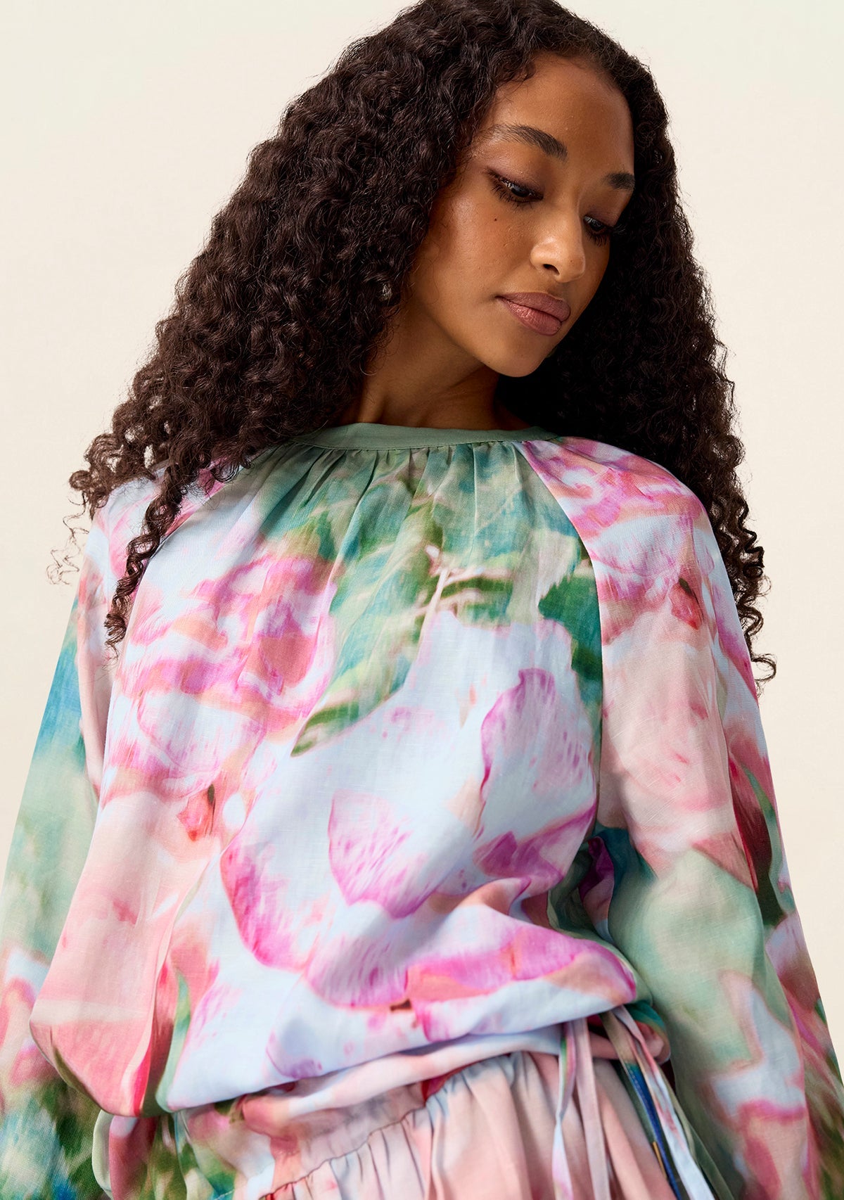 Roses Mini Dress in Print – model view 2