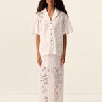 Lotus Shirt in Off White – model view 2