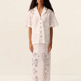 Lotus Shirt in Off White – model view 2