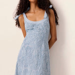 Blossom Strappy Midi Dress in Wave – model view 2