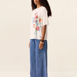 Tulip Tee in Ivory – model view 3