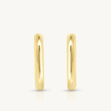 Polished Paperclip Huggie + Cluster Pearl Charm