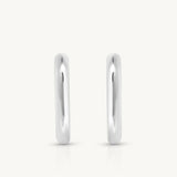 Polished Paperclip Huggie + Cluster Pearl Charm