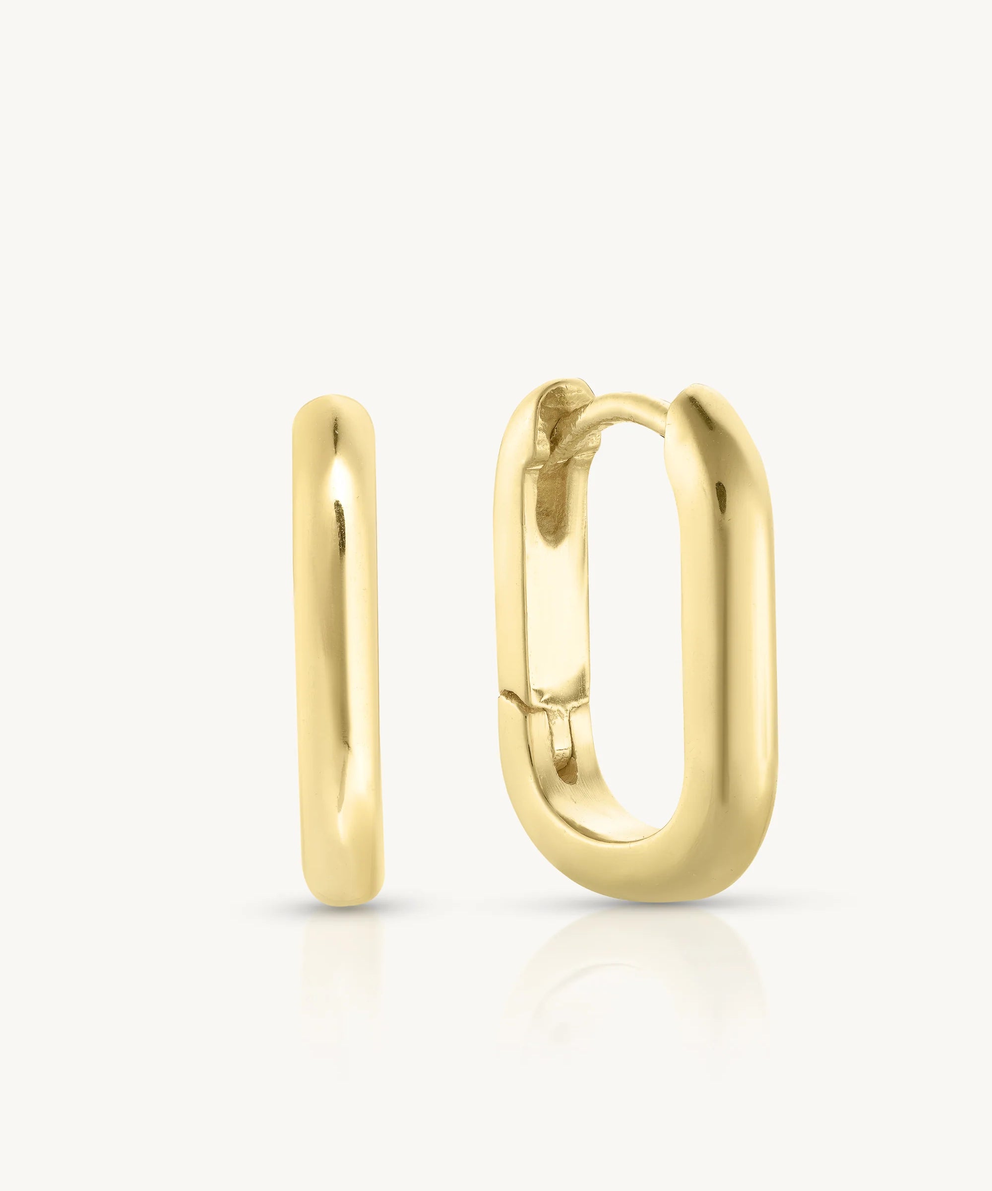 Paperclip Polished Huggies