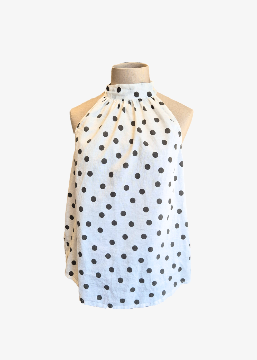 Polka Dot Halter Top - preloved