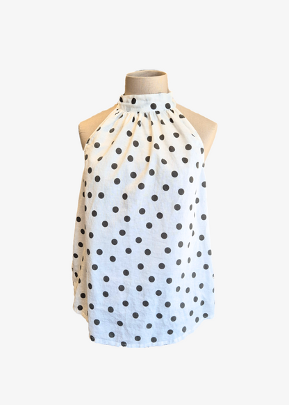 Polka Dot Halter Top - preloved