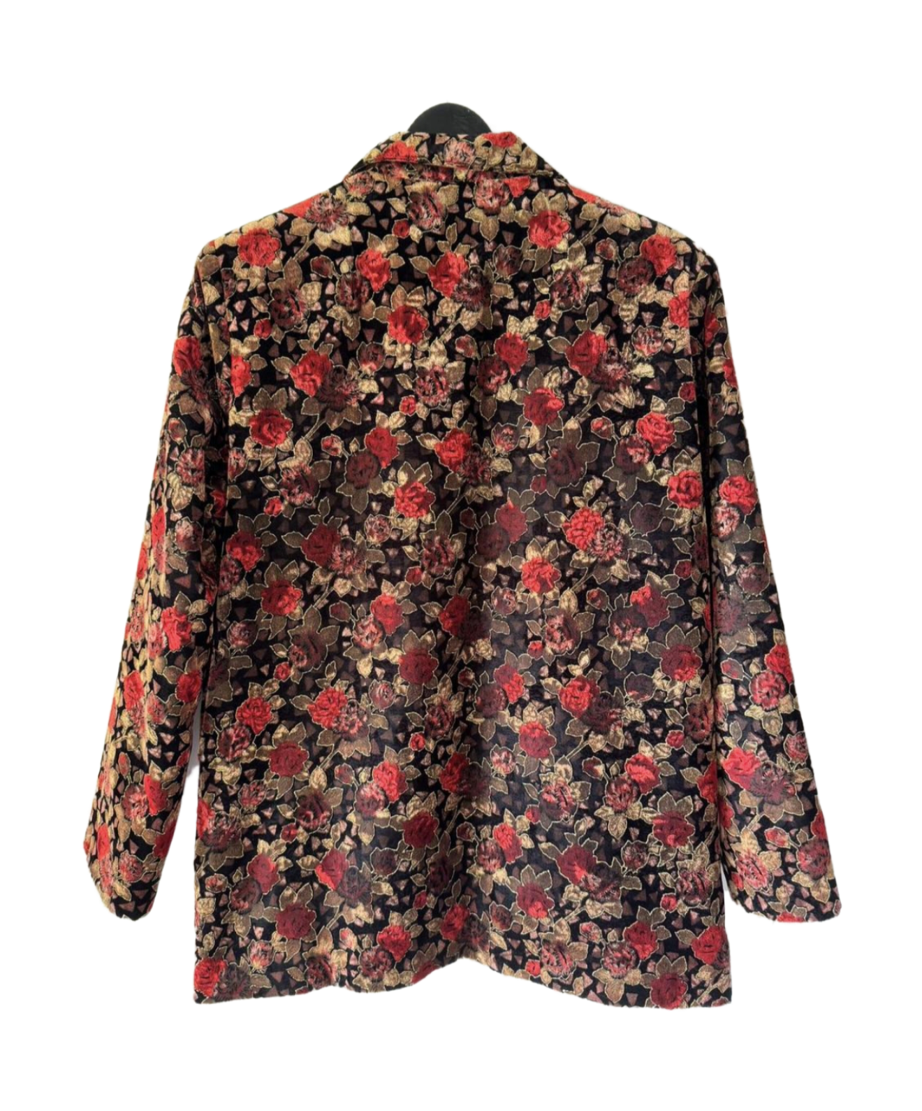 Vintage Floral Velvet Blazer