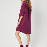 Lyla Dress in Burgandy