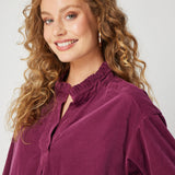 Lyla Dress in Burgandy