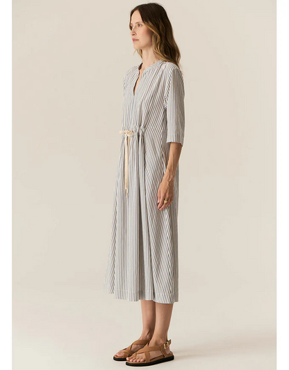 Vera Shirt Dress in Blue Stripe