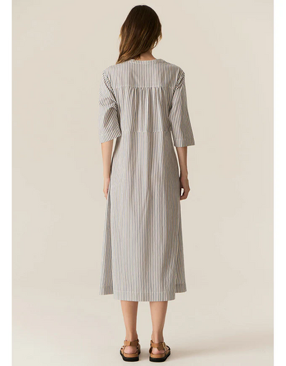 Vera Shirt Dress in Blue Stripe