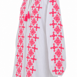 Ikaria Dress in White & Pink