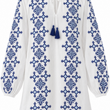 Ikaria Dress in White & Pink