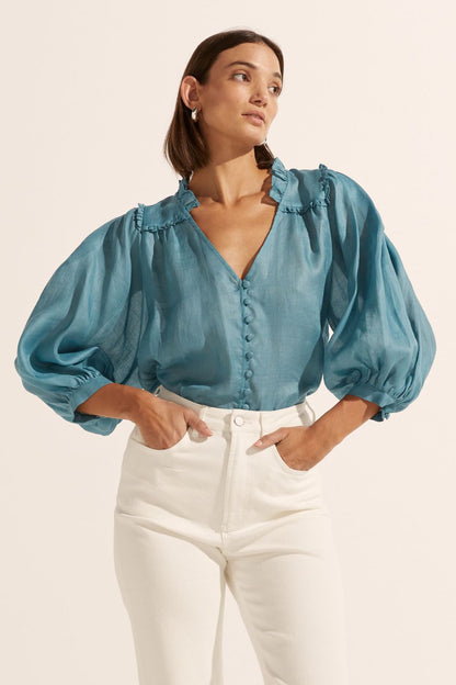 Brigade Top in Seablue