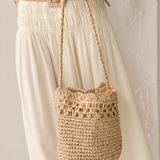 Kaela Straw Crossbody Bag