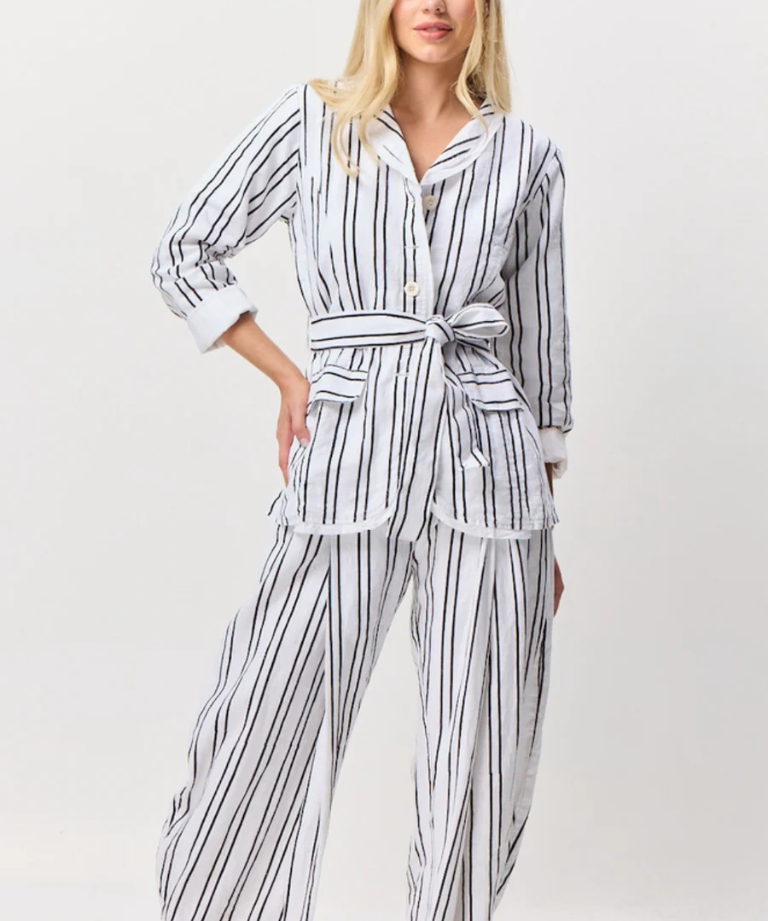 Magnolia Jacket Blk/Wht Stripes