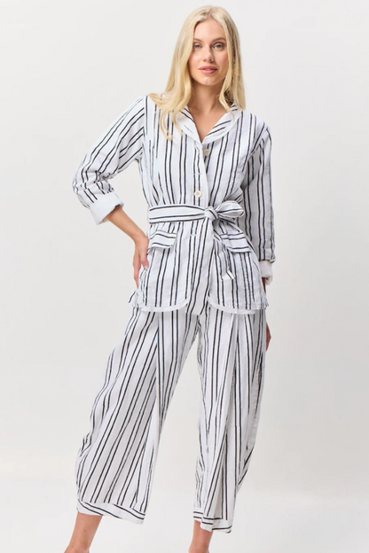 Magnolia Jacket Blk/Wht Stripes