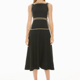 Marlin Raffia Dress Black