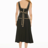 Marlin Raffia Dress Black