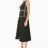 Marlin Raffia Dress Black