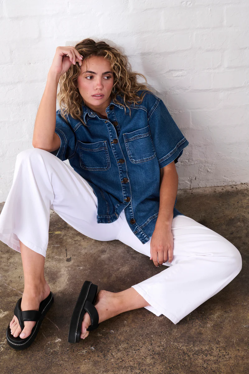 Zoe Denim Shirt - Dakota Wash