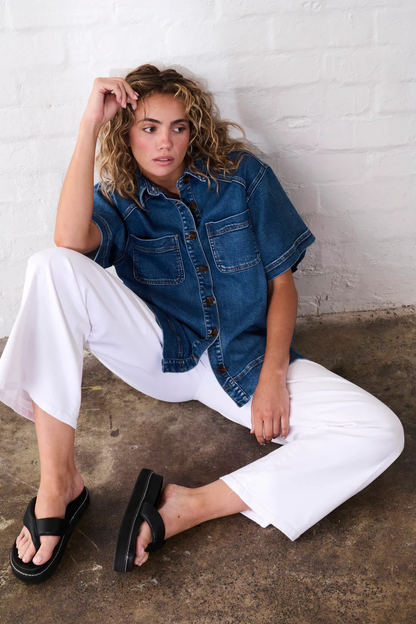 Zoe Denim Shirt - Dakota Wash