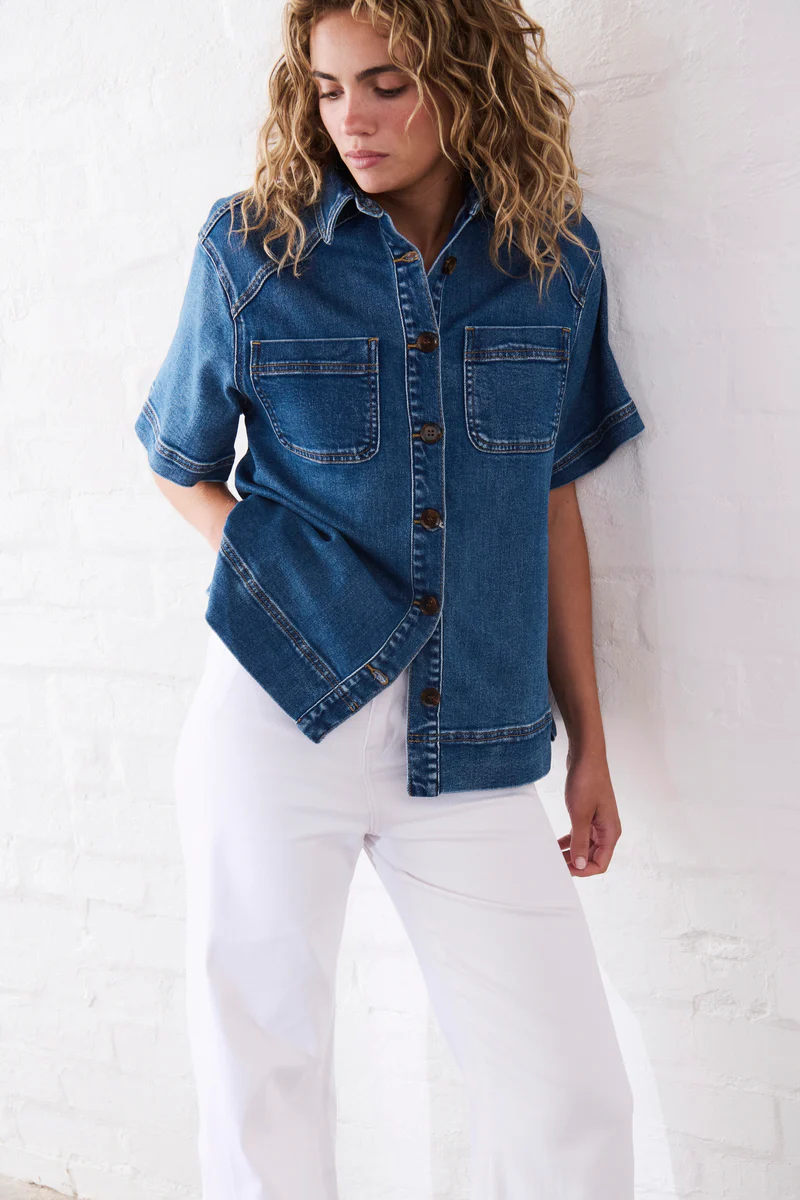 Zoe Denim Shirt - Dakota Wash