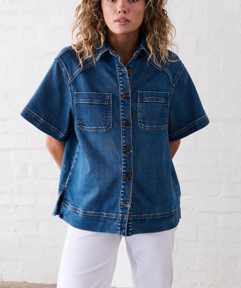 Zoe Denim Shirt - Dakota Wash