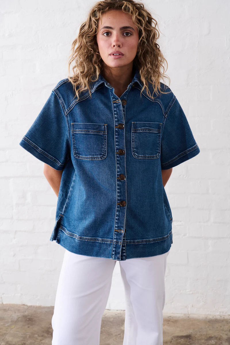 Zoe Denim Shirt - Dakota Wash