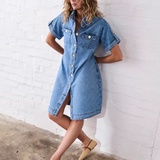 Simone Dress in Check Stitch