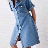 Simone Dress in Check Stitch
