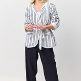 Magnolia Jacket Blk/Wht Stripes
