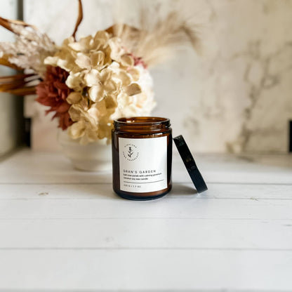 Gran's Garden | Rose + Geranium - 220g Coconut Soy Candle