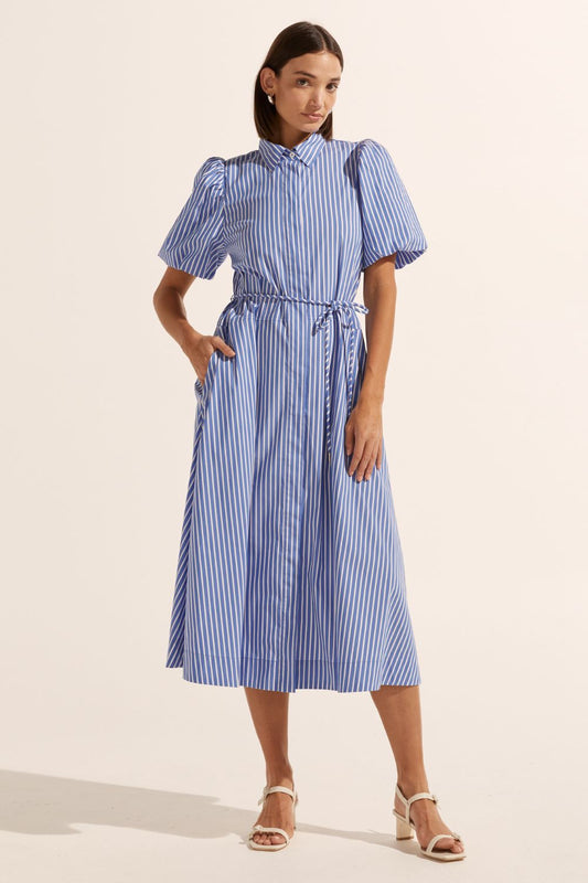 Hark Dress in Pacific Stripe