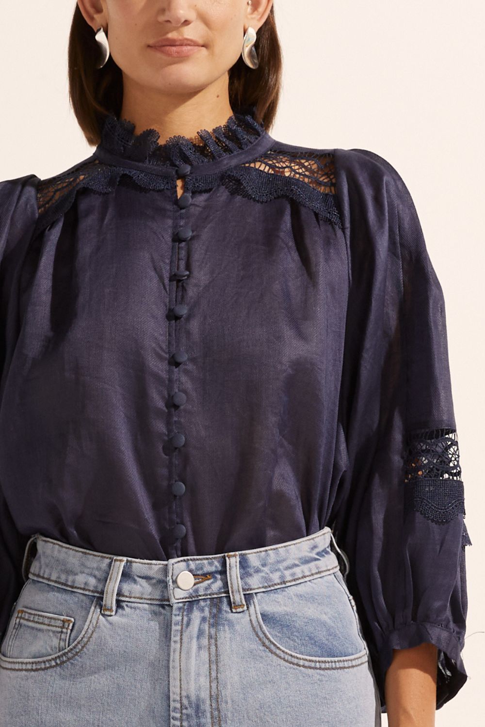 Quell Top in Indigo