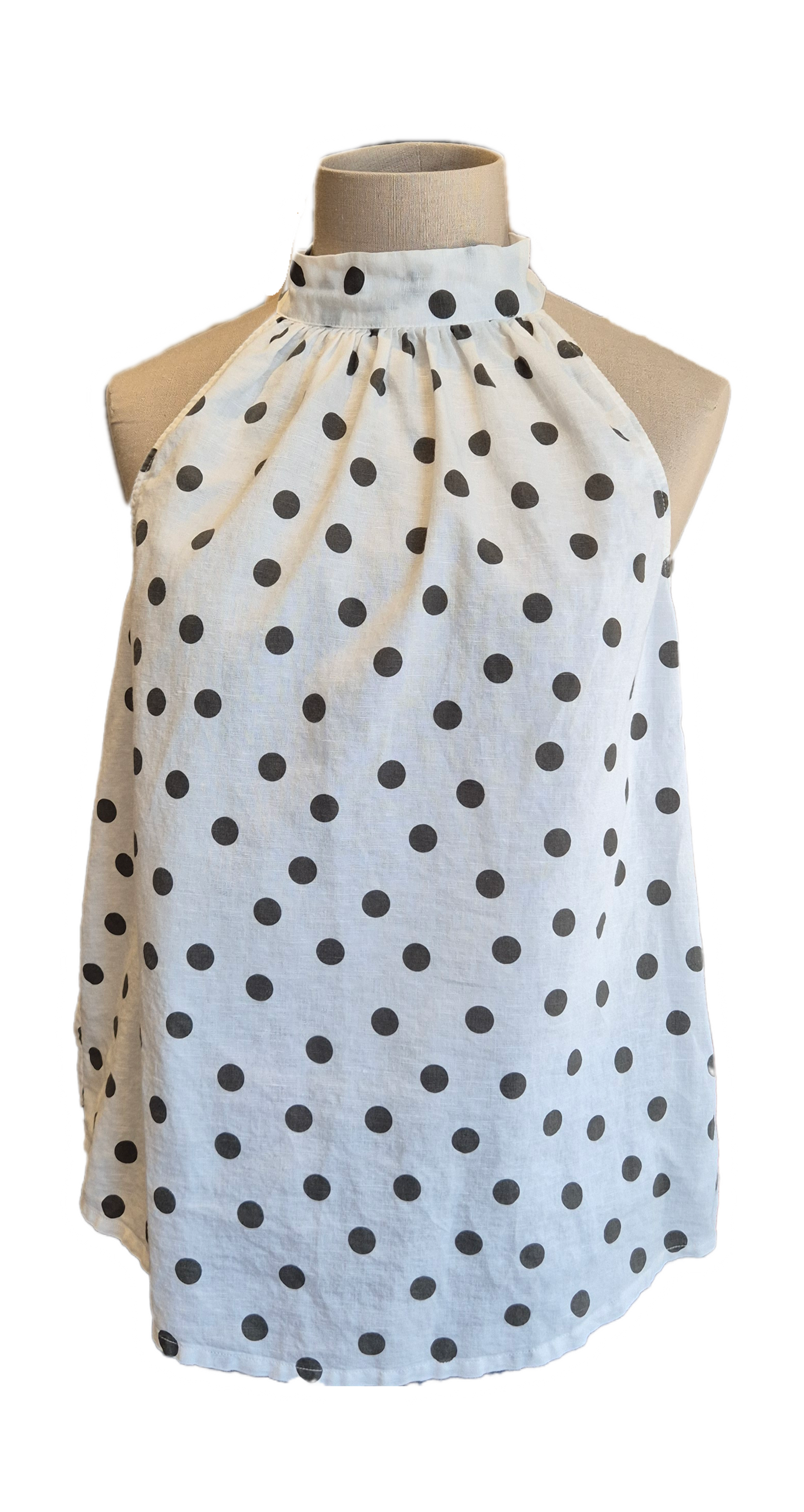 Polka Dot Halter Top - preloved