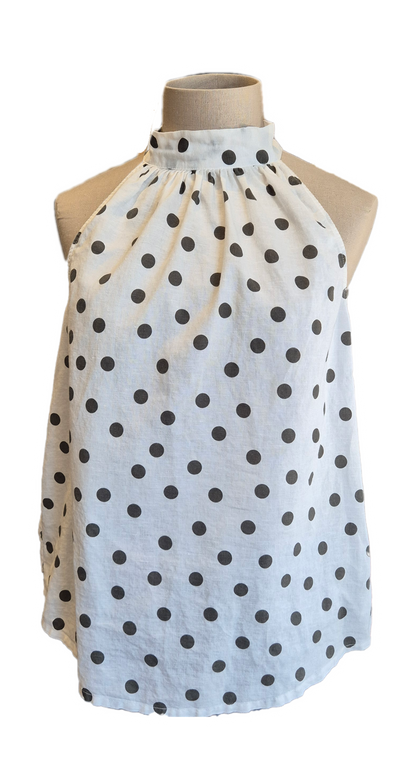 Polka Dot Halter Top - preloved