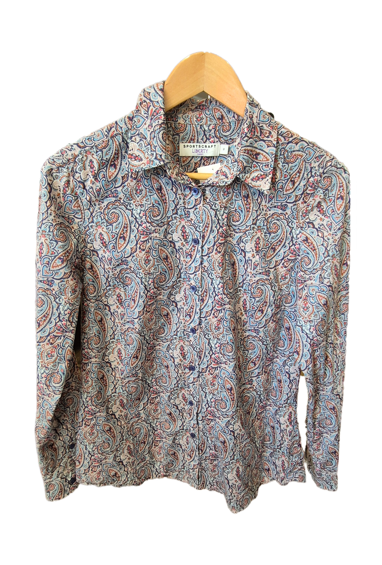 Liberty Fabric Paisley Shirt - preloved